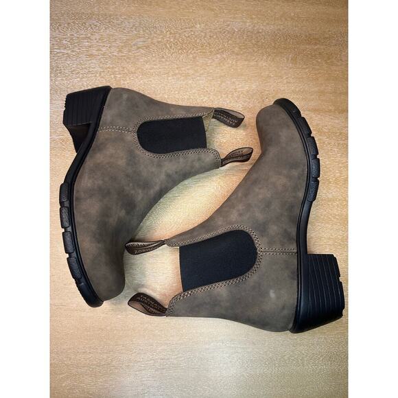 Blundstone Heeled Chelsea Boots #1673 Antique Brown size 6 - Picture 4 of 7